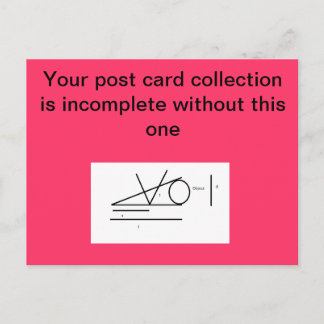 Postal tonta de la franja de la cuña