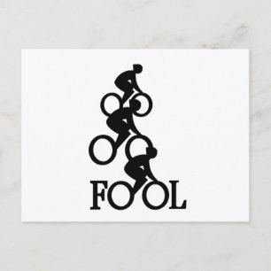 Postal Tonto de Bicicleta - Regalo de Fanático Ciclista