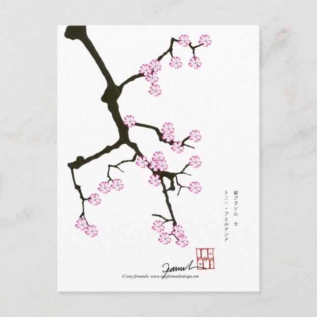 Postal Tony Fernandes sakura con suerte 7 (Anverso)