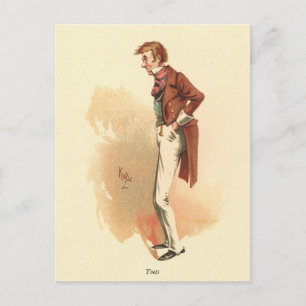 Postal Toots de Kyd de Dombey e hijo de Charles Dickens