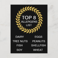 Top 8 Allergens List Food Alergy Awareness
