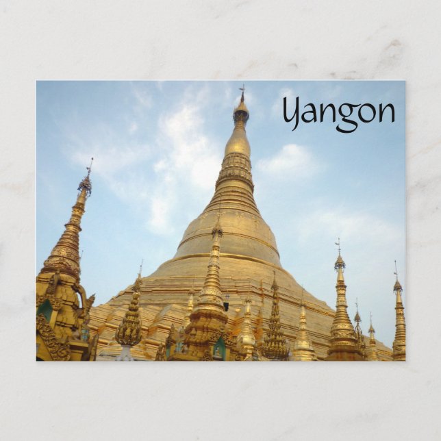 Postal top de shwedagon (Anverso)