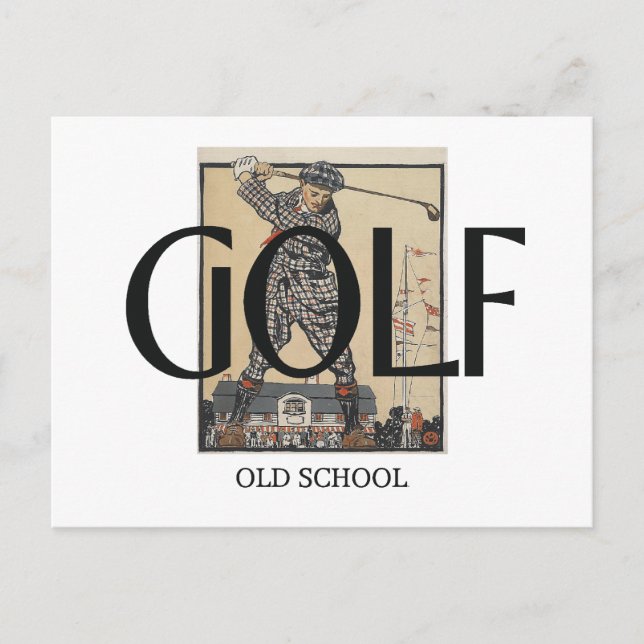Postal TOP Golf Old School (Anverso)
