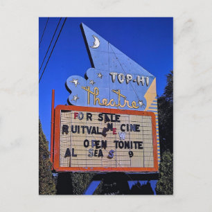 Postal Top-Hola teatro del autocinema, Toppenish,