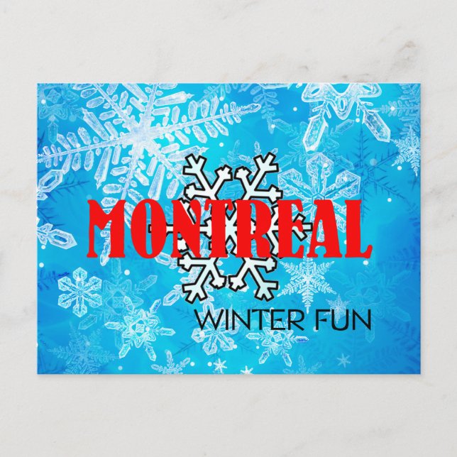 Postal TOP Montreal Winter Fun (Anverso)