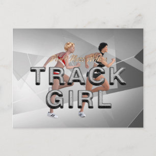 Postal TOP No se desplace con el Chica de pista
