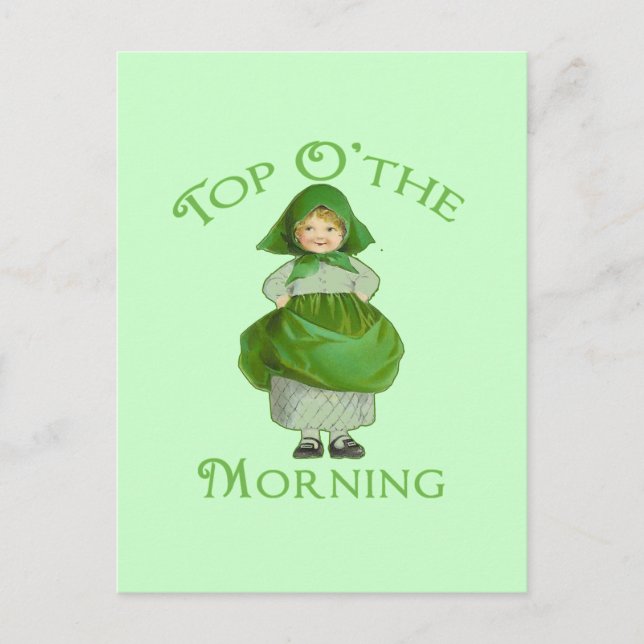 Postal Top O the Morning Cute Products (Anverso)