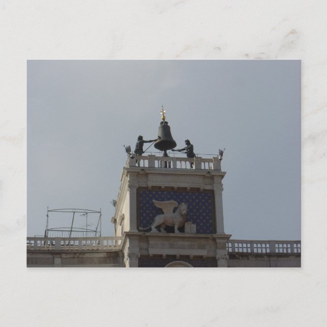 Postal Top of Clock Tower,Plaza de San Marcos, Venecia 2 (Anverso)