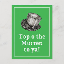 Postal Top of the Mornin to Ya tradicional Irish Hello