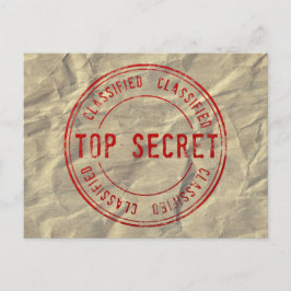 Postal Top Secret Classied on Wrinkled Kraft Paper