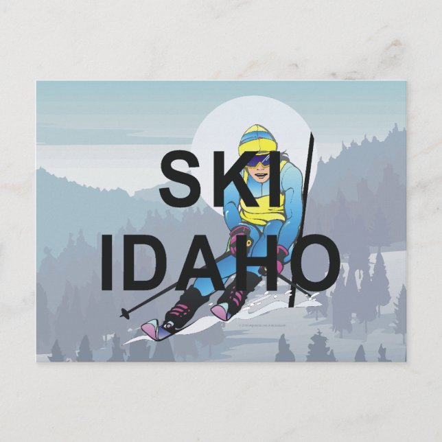 Postal TOP Ski Idaho (Anverso)