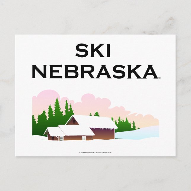 Postal TOP Ski Nebraska (Anverso)