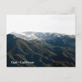 Postal Topa Topa con nieve