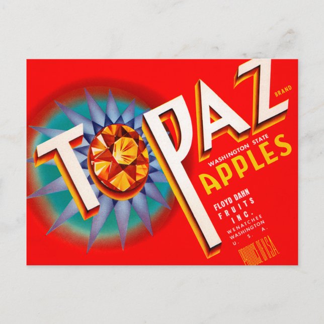 Postal Topaz Apples (Anverso)