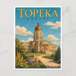 Postal Topeka Kansas State Capitol GeoSaga