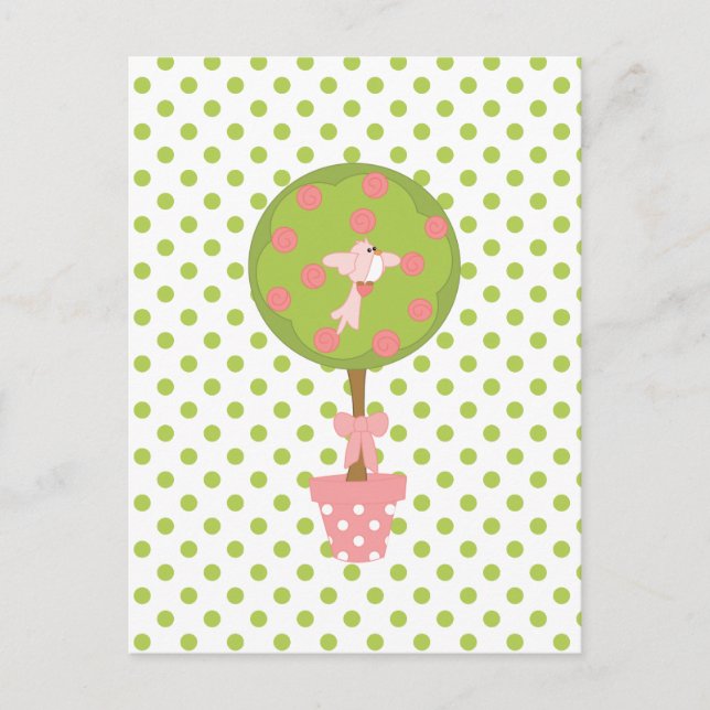 Postal Topiary WIth Bird (Anverso)