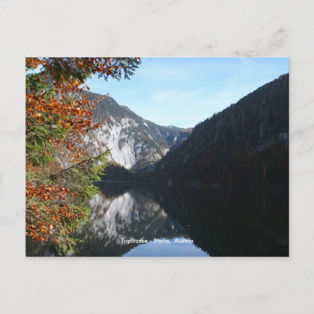 Postal Toplitzsee - Estiria, Austria (Anverso)