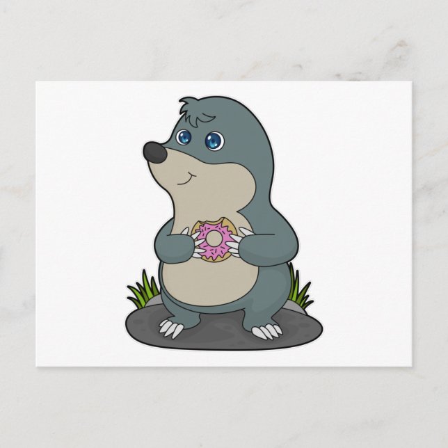 Postal Topo con Donut (Anverso)