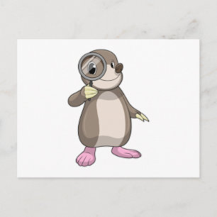 Postal Topo con lupa