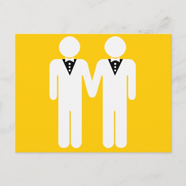POSTAL TOPPER BODA GAY (Anverso)