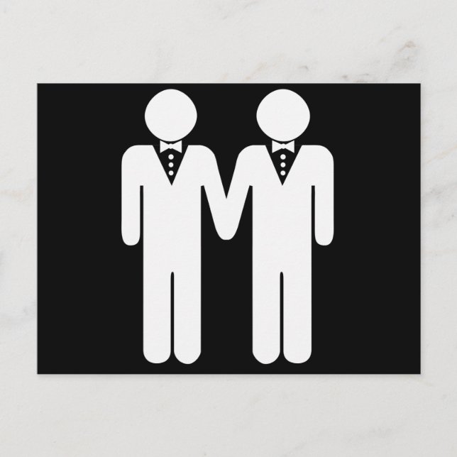 POSTAL TOPPER BODA GAY (Anverso)