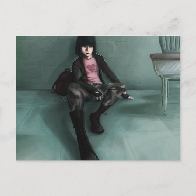 Postal Toque de rosa (Anverso)