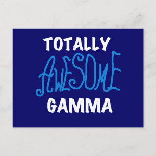 Postal Toques y regalos de gamma azul totalmente asombros