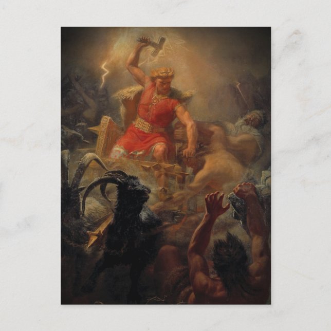 Postal Tor combate a los gigantes (Anverso)