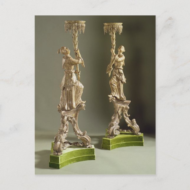 Postal Torcheres de la chinoiserie George II, c.1750 (Anverso)