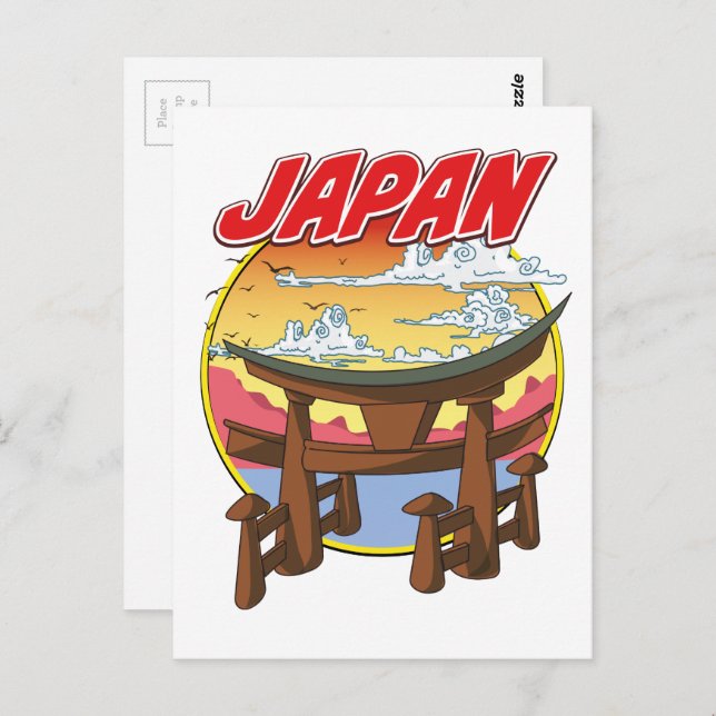 Postal Tori de Japón (Anverso / Reverso)