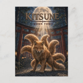 Postal Torii de la Luna Kitsune Cine Oscuro