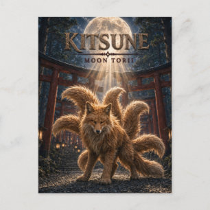 Postal Torii de la Luna Kitsune Cine Oscuro