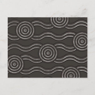 Postal Tormenta artística aborigen