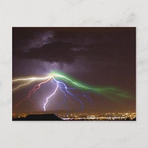 Postal Tormenta de colores de Albuquerque