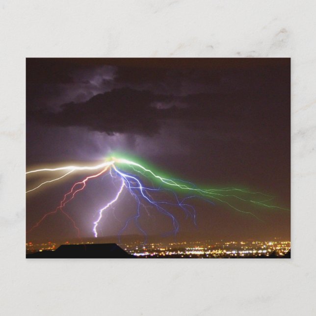 Postal Tormenta de colores de Albuquerque (Anverso)