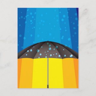 Postal Tormenta de lluvia en un día soleado