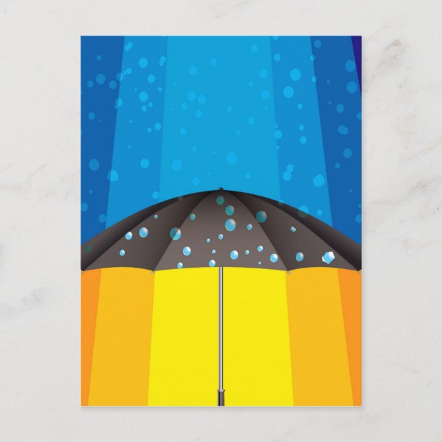 Postal Tormenta de lluvia en un día soleado (Anverso)