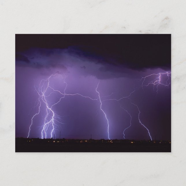Postal Tormenta de relámpagos (Anverso)