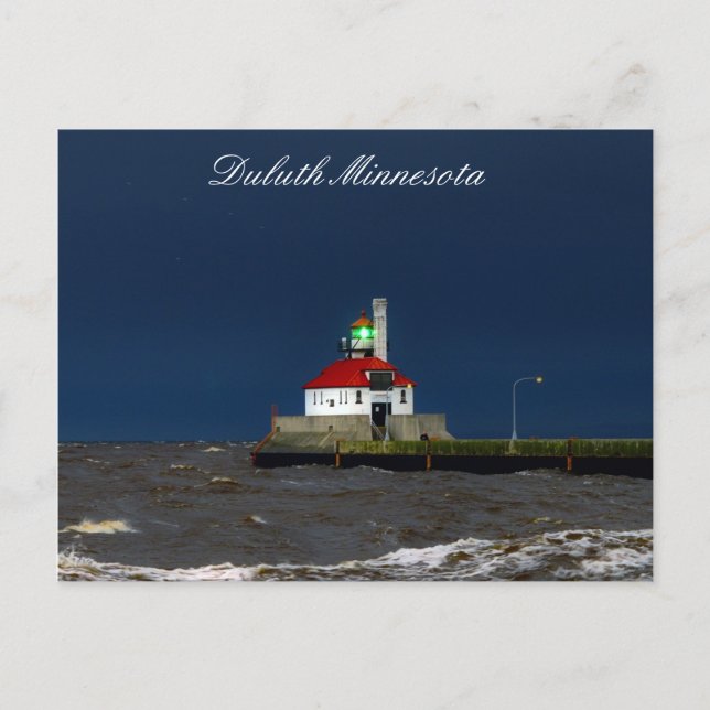 Postal Tormenta del faro (Anverso)