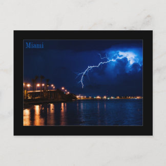 Postal Tormenta eléctrica sobre Miami - Postcard