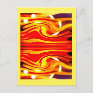 Postal Tormenta en un arte estrella distante