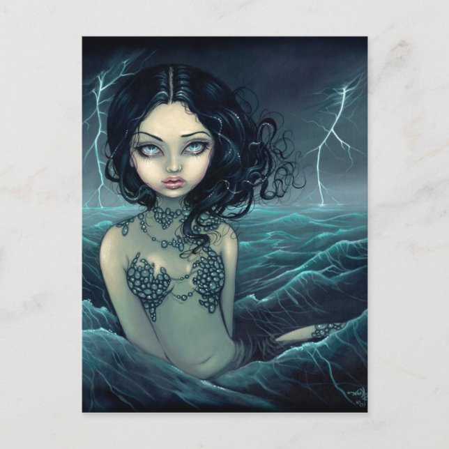 Postal "Tormenta marina" (Anverso)