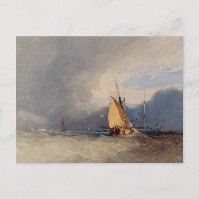 Postal Tormenta que se acerca 1830 (Anverso)