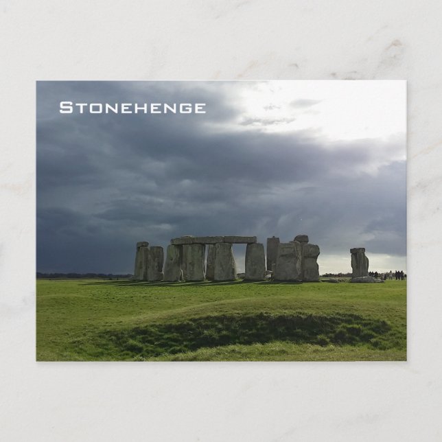 Postal Tormenta y Stonehenge (Anverso)
