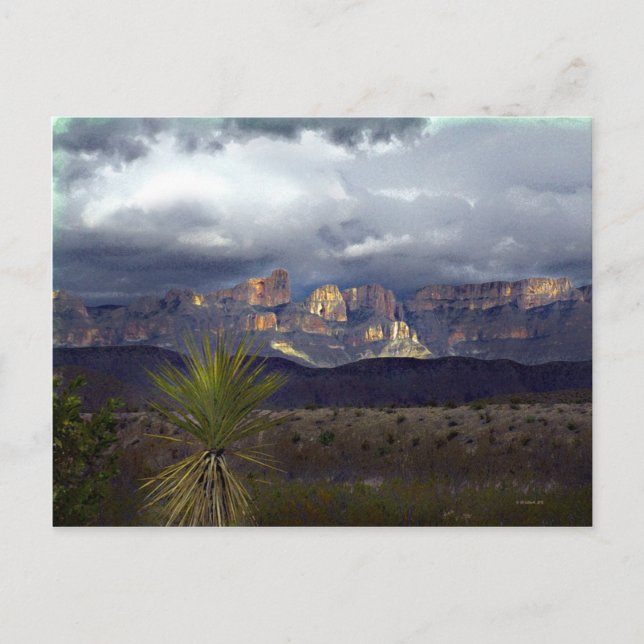 Postal Tormentas sobre Maderas Del Carmen (Anverso)