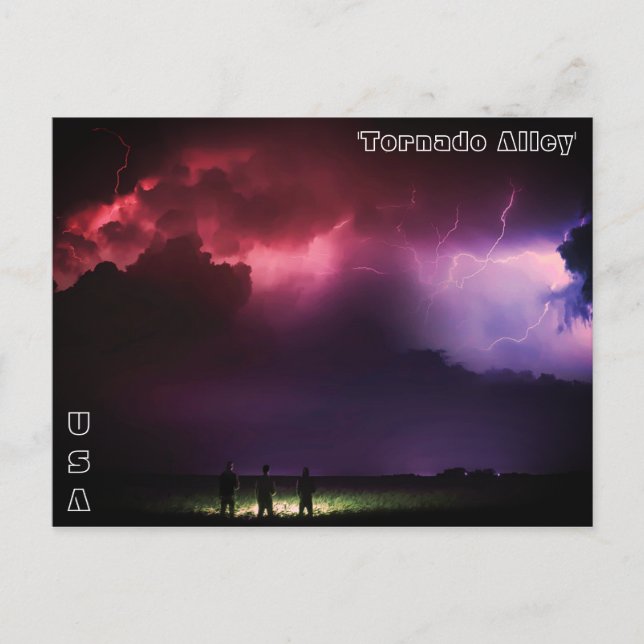 Postal ¡Tornado Alley! (Anverso)