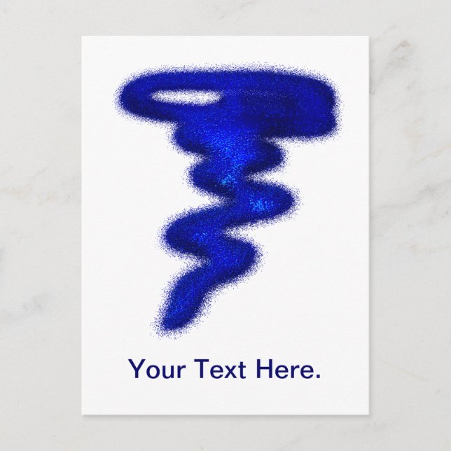 Postal Tornado Azul (Anverso)