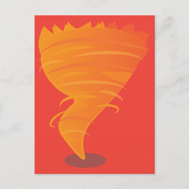 Postal Tornado de Fuego (Anverso)