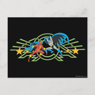 Postal Tornado Rojo + Batman