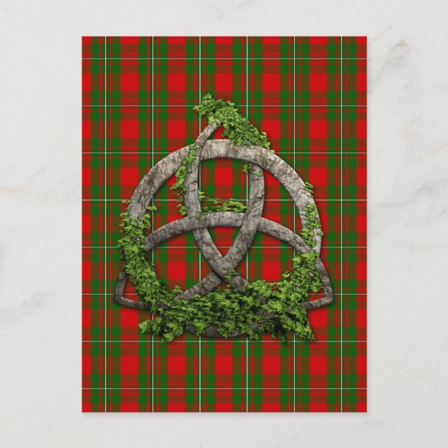 Postal Tornillo Celta Y Clan MacGregor Tartán (Anverso)